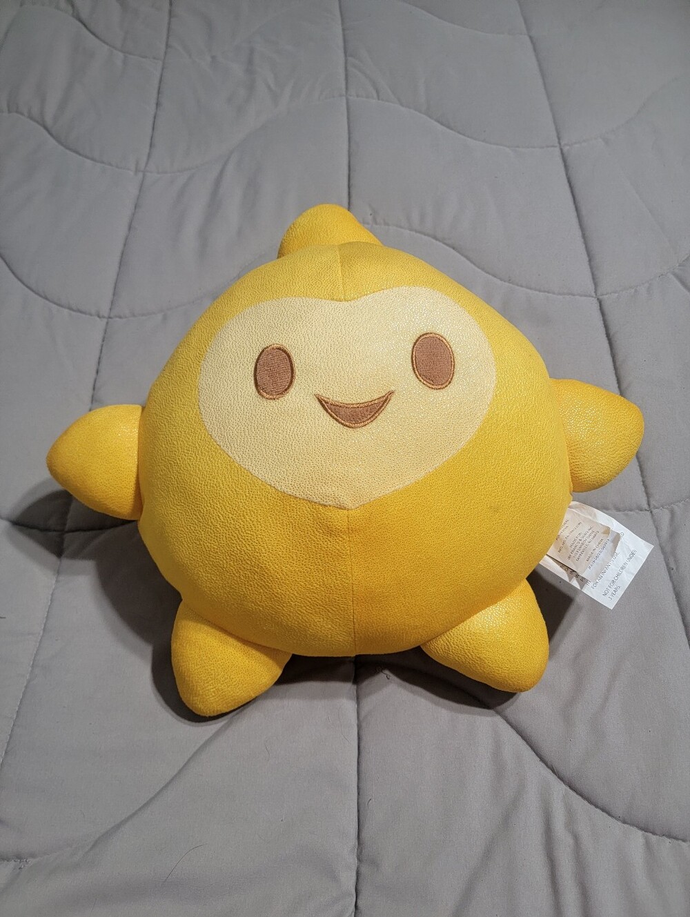 Disney Wish Star Plush Pillow Buddy with Sparkles Polyester Microfiber 14 Inches